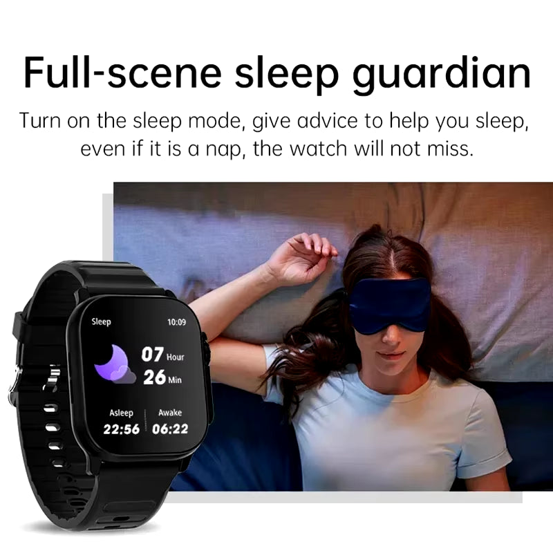 T900 Ultra Smartwatch with Bluetooth Calling, Message Alerts, Heart Rate Monitoring, and Sports Features for Android and iOS - Unisex Design